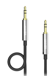 Anker 1.2-Meters 3.5 mm Aux Auxiliary Cable, 3.5 mm Aux Male to 3.5 mm Aux for Audio Devices, Black/Grey/Gold