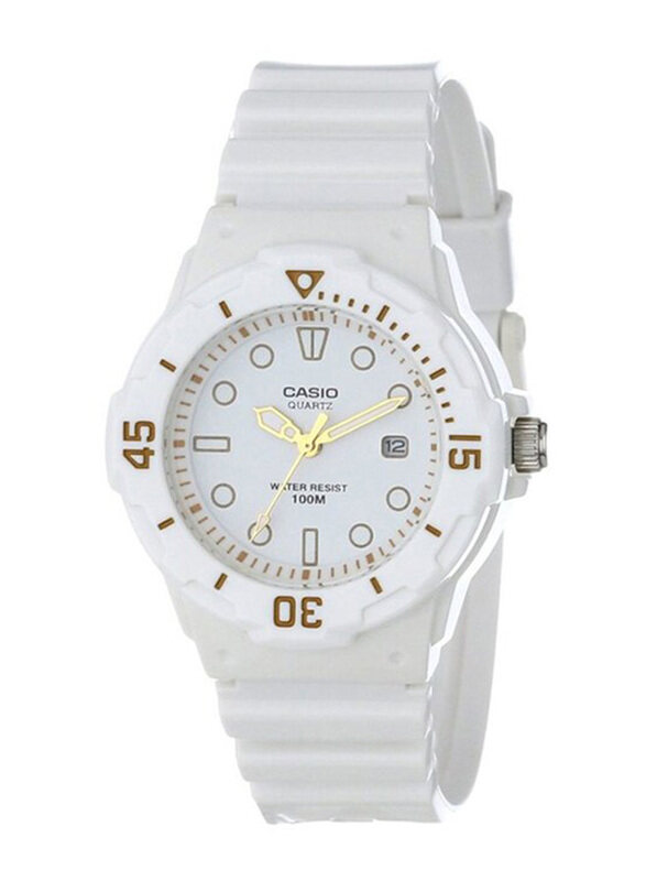 

Casio Analog Watch for Women with Resin Band, Water Resistant, LRW-200H-7E2VDF, White