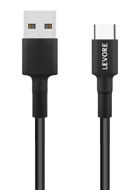 Levore 1.8-Meter USB Type A to USB Type C Cable LCS312-BK for Smartphones/Tablets, Black