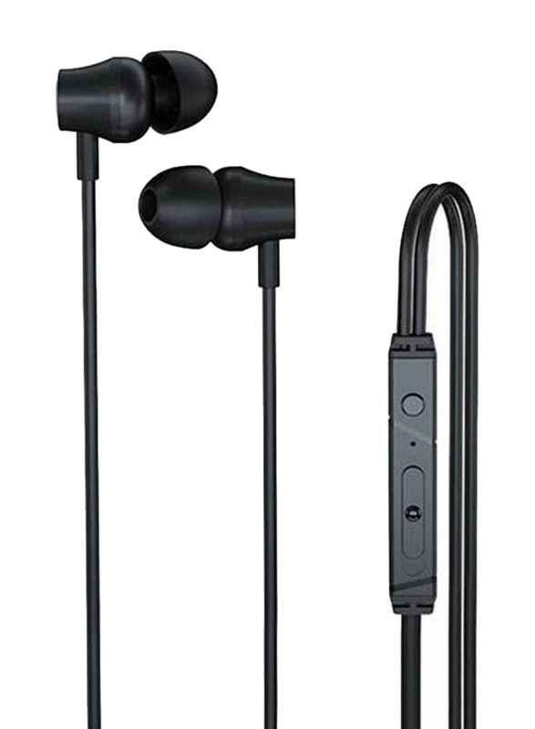 Lenovo QF320 3.5mm Jack In-Ear Wired Headphone with Mic, Black