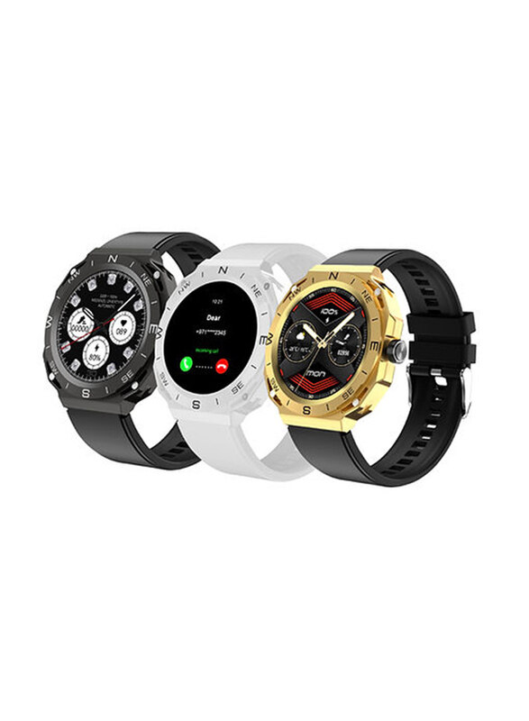 

Haino Teko 3 In 1 Smartwatch With 3 Dial Cases & 2 Straps, Multicolour