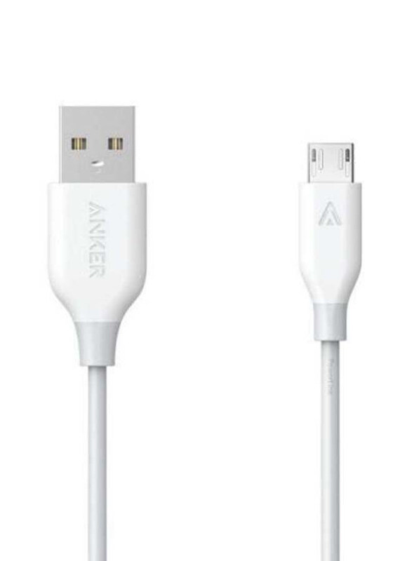 

Anker 2-Feet PowerLine Micro USB Charging Cable, Fast Charging USB A Male to Micro USB for Smartphones, White