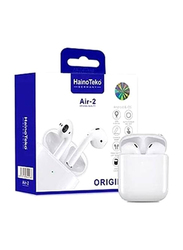 Haino Teko True Wireless In-Ear Earbuds, Air-2, White