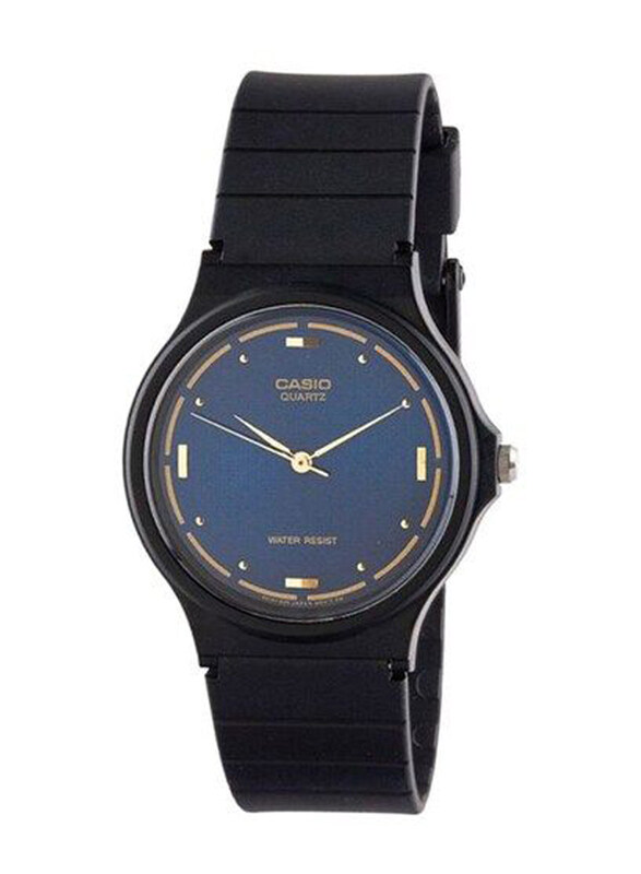

Casio Analog Watch for Women with Resin Band, Water Resistant, MQ-76-2ALDF, Black-Blue