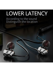 Lenovo HE08 Bluetooth Wireless In-Ear Sport Neckband, Black