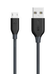 Anker 2-Feet PowerLine Micro-USB Cable, Fast Charging USB A Male to Micro-USB for Smartphones, Black