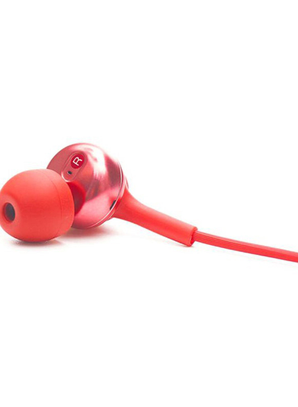 Sony In-Ear 3.5mm Wired Headphone with Microphone, Red
