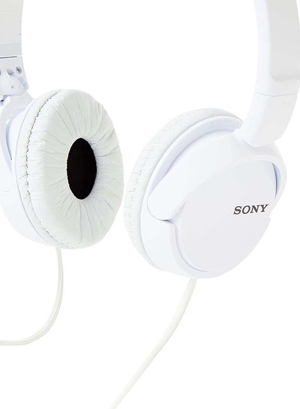 Sony Foldable Over-Ear Headphone, ZX110, White/Grey