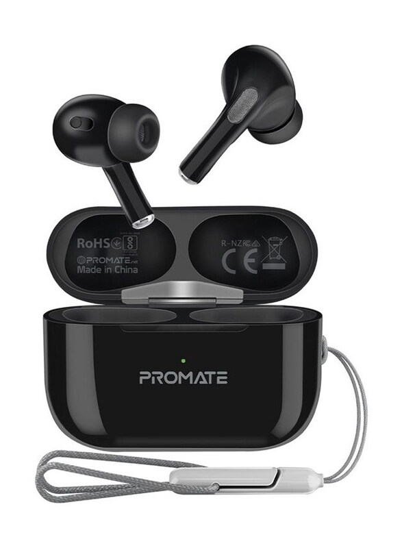 

Promate True Wireless Bluetooth In-Ear Earbuds, Black