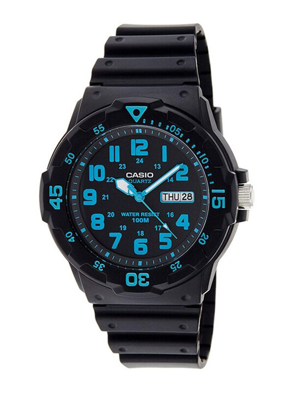 

Casio Analog Watch for Men with Resin Band, Water Resistant, MRW-200H-2B, Black
