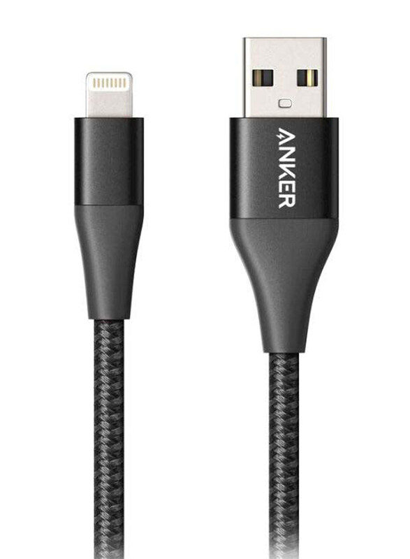 

Anker 3.9 Feet PowerLine II Lightning Connector, Fast Charging USB A Male to Lightning for Apple iPhones Devices, Black