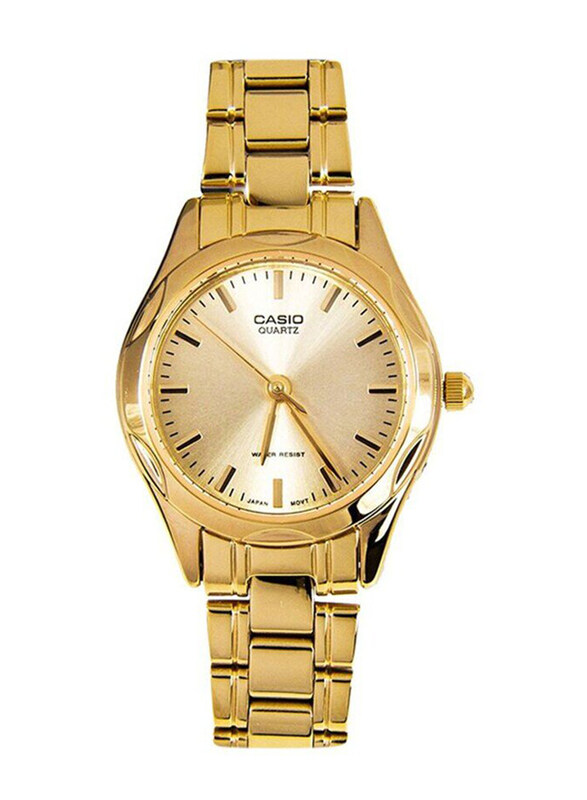 

Casio Analog Watch for Women with Stainless Steel Band, Water Resistant, LTP-1275G-9A, Gold