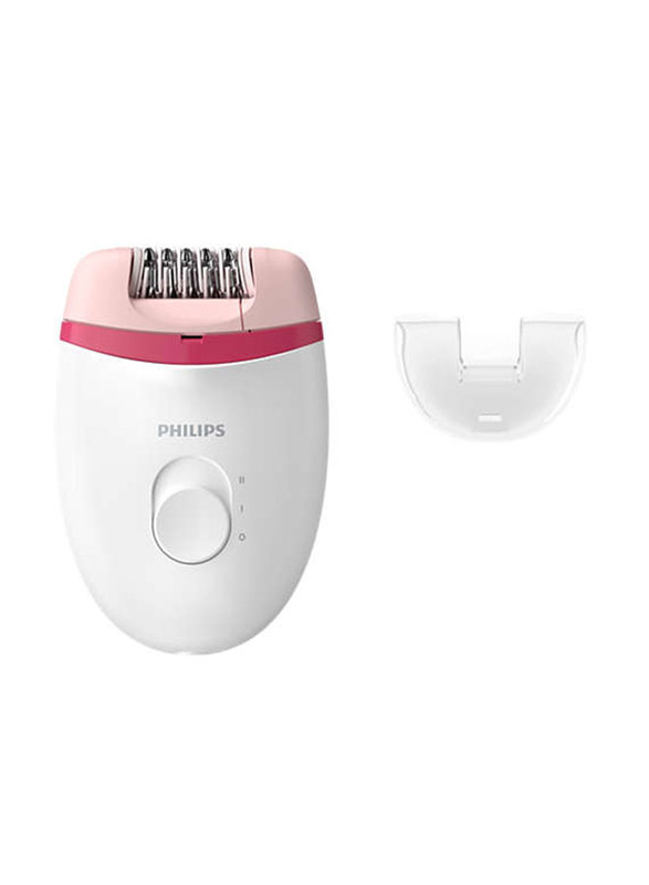 Philips Satinelle Essential Corded Epilator, BRE235/00, White/Pink