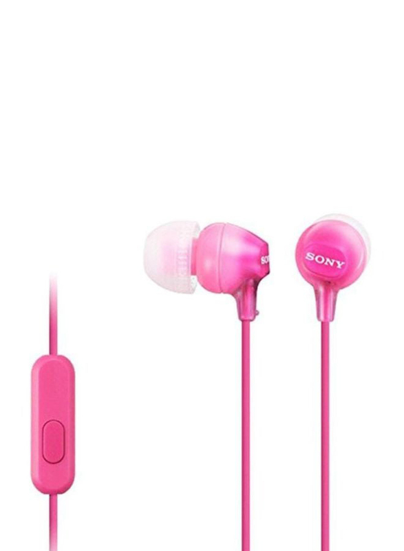 Sony In-Ear Headphones, MDR-EX15AP, Pink