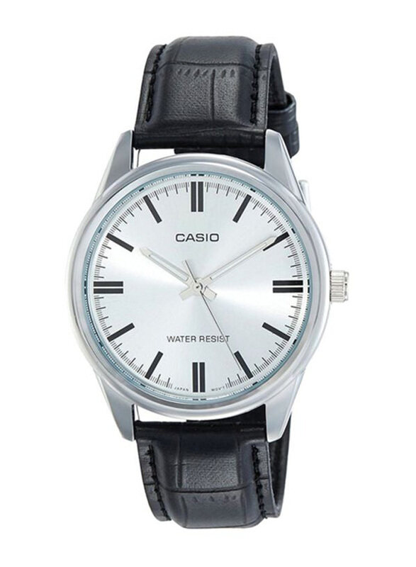 

Casio Dress Analog Watch for Women with Leather, Water Resistant, LTP-V005L-7A, White-Black