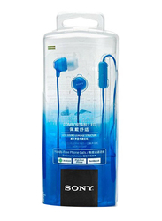 Sony In-Ear Earphone for Smartphones Without Mic, MDR-EX15LP/LI, Blue/White