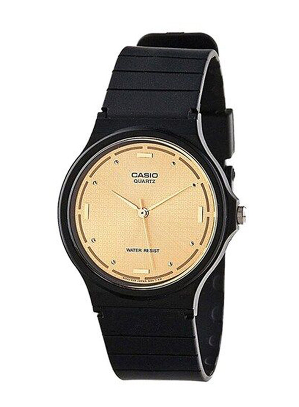 

Casio Analog Watch for Men with Resin Band, Mq-76-9Aldf, Black-Beige