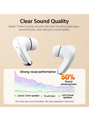 Lenovo LP5-W True Wireless In-Ear Earbuds with Touch Control, White