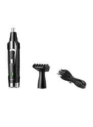 Kemei Nose & Beard Trimmer, KM-6675, Black