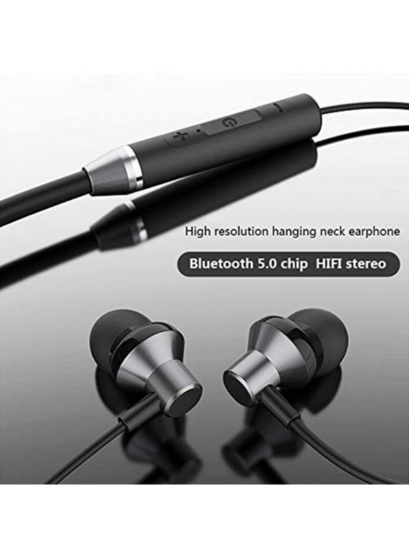 Lenovo HE05 Bluetooth Wireless In-Ear Neckbands, Black