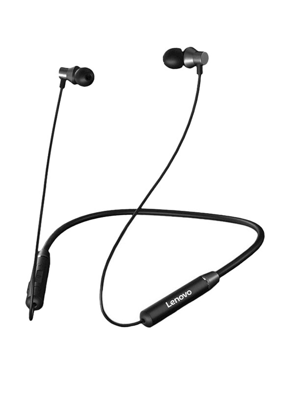 Lenovo HE05 Bluetooth Wireless In-Ear Neckband, Black