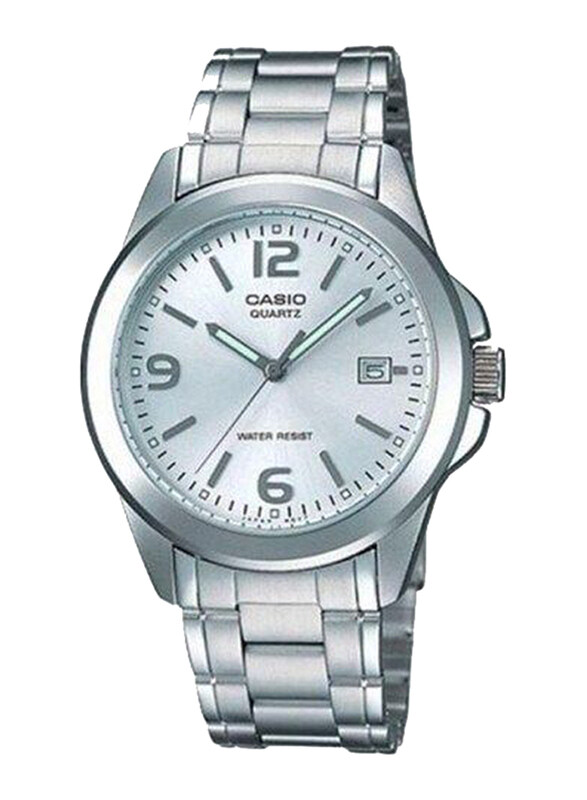 

Casio Quartz Analog Watch for Men with Stainless Steel Band, MTP-1215A-7ADF, Silver-Silver