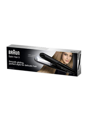 Braun Satin Hair 5 Ceramic Plate Hair Straightener, ST510, Black