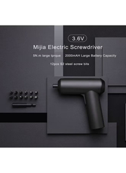 Xiaomi Mijia Cordless Screwdriver Set with Screw Bits, 16.5 x 6 x 16.5cm, E8185-A, Black