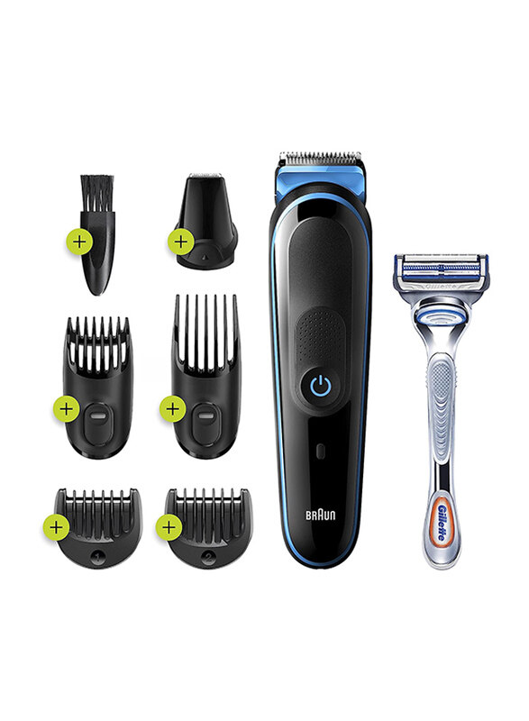 

Braun All-in-One Personal Care Hair Trimmer, MGK3242, Black/Blue