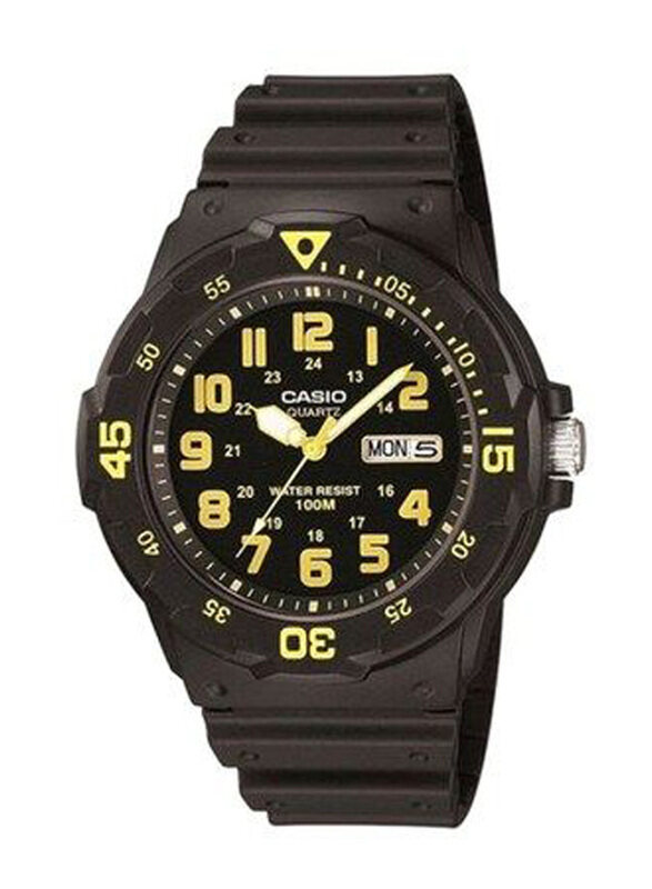 

Casio Youth Analog Watch for Men with Resin Band, MRW-200H-9BVDF, Black-Black