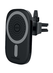 Promate Ultra-Fast Qi 15W Car Charger, Black