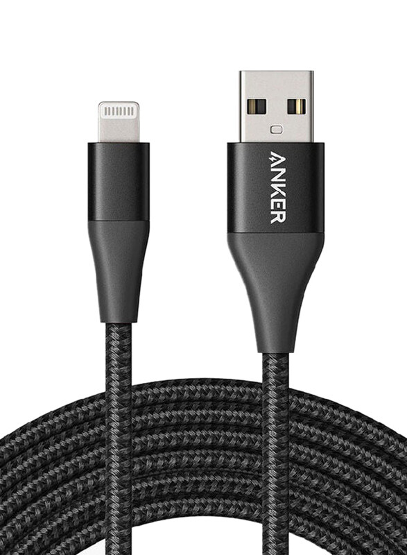 

Anker 10-Feet PowerLine+ II Lightning Cable, USB A Male to Lightning for Apple iPhones Devices, Black