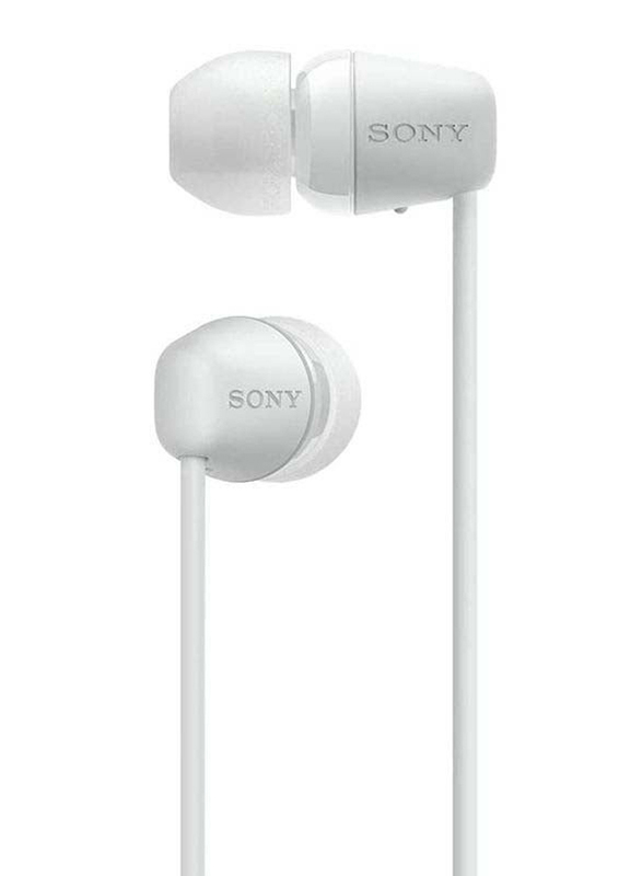 Sony Wireless In-Ear Earphones with Mic, WI-C200, White