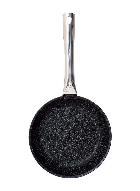 Falez 30cm Non Stick Granite Black Line Fry Pan, Black