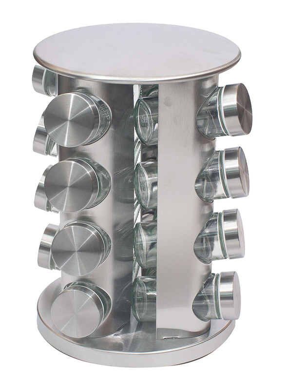 

Falez 16-Jar Rotating Spice Carousel, Silver