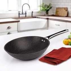 Falez 28cm Black Line Wok Pan, Black