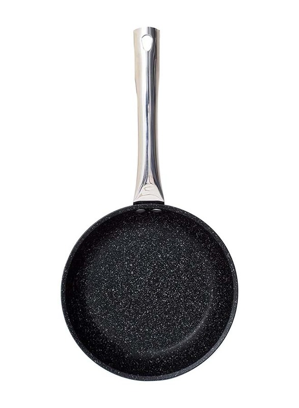 Falez 26cm Non Stick Granite Black Line Fry Pan, Black
