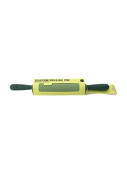 Falez Extremely Durable and Non Stick Silicone Rolling Pin, Green