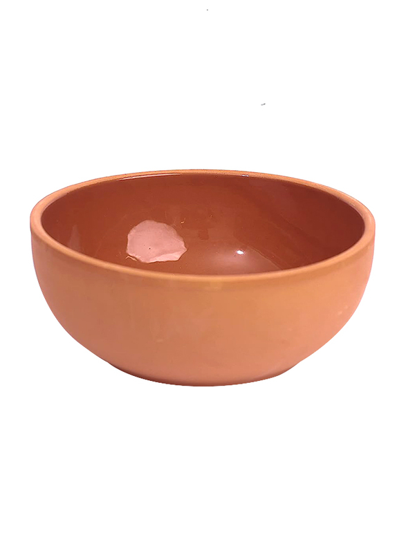 

Falez 1-Piece Inner Glazed Round Bowl Salad, 20 x 8.5cm, Brown