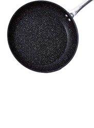 Falez 30cm Non Stick Granite Black Line Fry Pan, Black