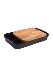 Falez Dove Sliding Chopping Board, Brown