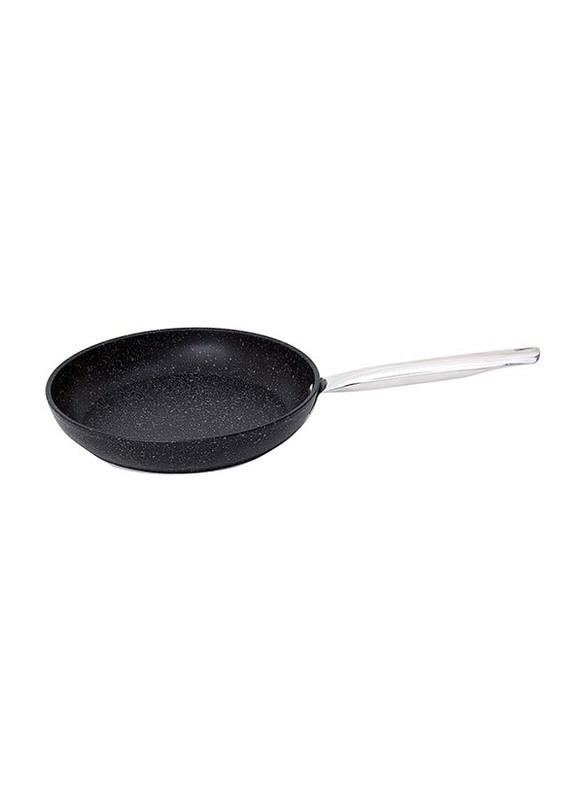 Falez 22cm Non Stick Granite Black Line Fry Pan, Black