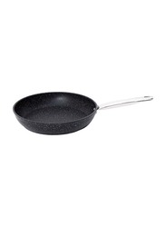 Falez 28cm Non Stick Granite Black Line Fry Pan, Black