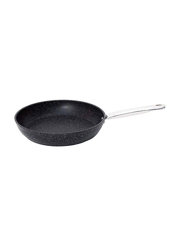 Falez 22cm Non Stick Granite Black Line Fry Pan, Black