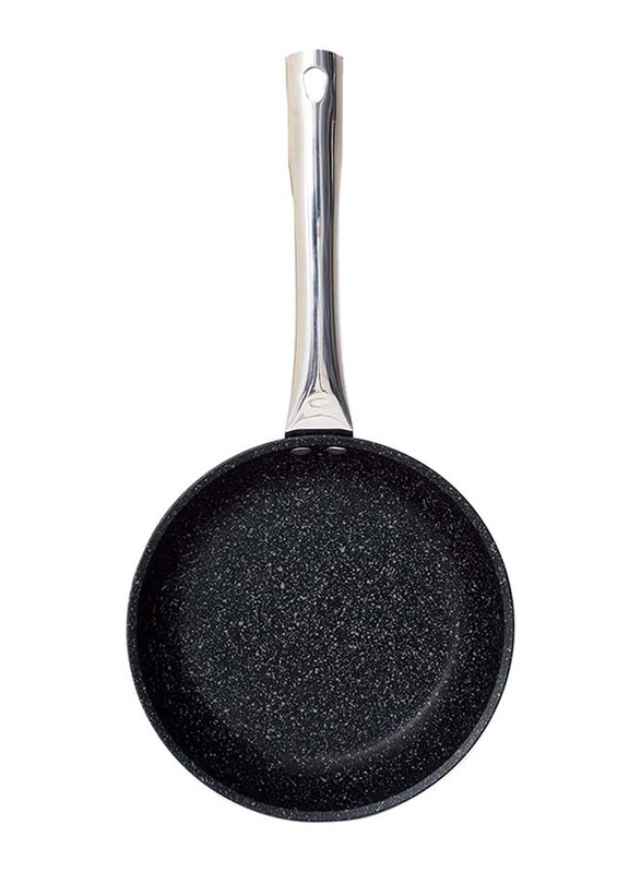 Falez 28cm Non Stick Granite Black Line Fry Pan, Black