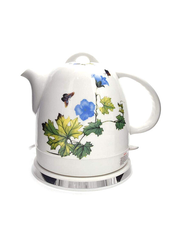 

Kitchen Souq 1.2L Ceramic Printed Electric Kettle, BF-L-009, Multicolour