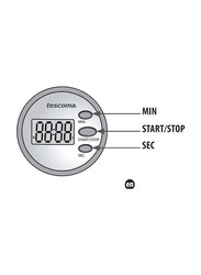 Tescoma Digital Kitchen Timer, 12.5 x 10.5 x 3.1cm, Assorted Colours