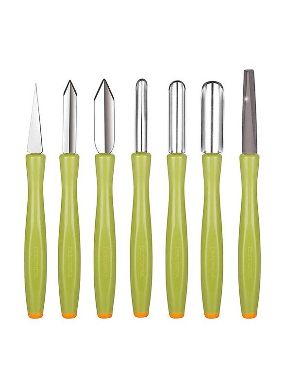 

Tescoma 7-Piece Presto Carving Tool Set, 422010, Green