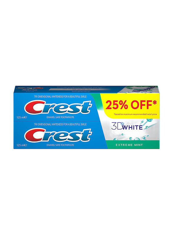 

Crest 3D White Extreme Mint Toothpaste, 125ml