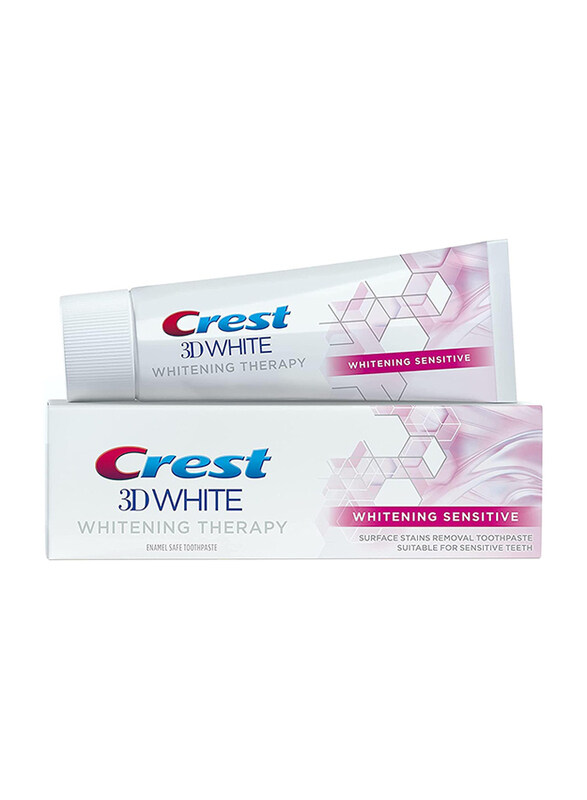 

Crest 3D White Therapy Whitening Sensitive Enamel Safe Toothpaste, 2 x 75ml